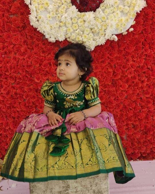 NEW LAUNCING KIDS LEHENGA CHOLI lichi silk Kids clothing manufacturer in Delhi